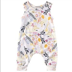 Farrah Floral Feather Romper